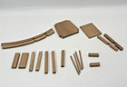 Vintage Fowler s Miniatures Chair Kit 1 12 Scale Dollhouse Furniture Cherry Wood