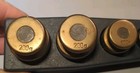 Vintage Set Of 7 Brass Analytical Balance Weights Scale Calibration 200g To 5g