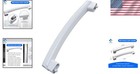 Wb15x10278 Durable Microwave Door Handle Replacement For Hotpoint Ge In White