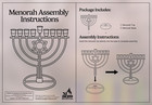 Hanukkah Menorah With Jewish Star - Fits All Standard Chanukah Candles - Sleek W