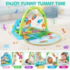 Baby Gym Play Mats Toys Tummy Time Mat Musical Activity Green 