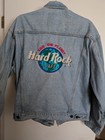 Vintage Hard Rock Cafe Chicago Jean Jacket  Hard Rock Blue Lable  Men s Lrg