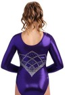 New  Calypso Girls Purple  Gymnastics Competition Leotard By Snowflake Designs