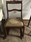 1940 s Tell City Chair Company Mahogany Duncan Phyfe Sewing Rocker