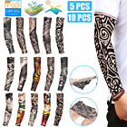 10 5pcs Tattoo Cooling Arm Sleeves Cover Basketball Golf Sport Uv Sun Protection