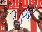 Michael Jordan Signed Autograph December 1993 Sport Magazine Nba Bulls No Label
