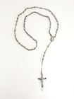Vintage Solid Sterling Silver Catamore Catholic Rosary Cross Crucifix Necklace