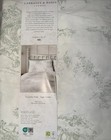 New Cabbages And Roses King Duvet Set W shams Country Toile- Sage Green New