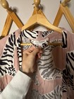 Emerson Fry Fete Kimono Zebra Muted Clay
