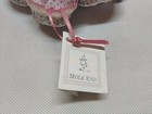 Vintage Mole End  Sewing Set Pin Cushion  Needles   Thimble  Bows  Pink 3 Pc