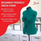 Adjustable Dress Form Mannequin For Sewing Pinnable Us Size 12-18 Female Dress
