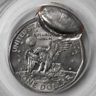 Pcgs Ms63 Double Struck 2nd Strike 80  Off Center Sba Dollar Mint Error Rare