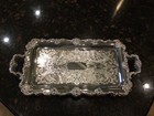 Gorgeous Ornate Fb Rogers Trio Of Stacking Handled Serving Trays