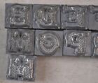 17 Rare Font Vintage Craftool Co Usa 3d Leather Stamps Random Letters 1986