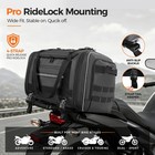 Marscamd Waterproof Motorcycle Tail Luggage Bag  40l Expandable  40l  Black
