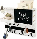 Key Holder For Wall Mount With Shelf And Mail Organizer  Key And Mail Holder    