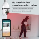 1080p E27 Light Bulb Camera Wireless Wifi Night Vision Camera Home Security 360  