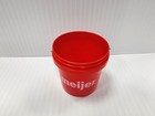 Meijer Red Mini Bucket 4  Tall Htf Fast Shipping