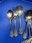 Wallace Grande Baroque Sterling Flatware Lot 968 Grams Forks Spoons Serving