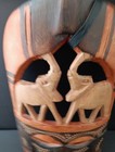 Wooden Face Mask With Elephants Hand Crafted Wall Mask African Art Kenya 9   