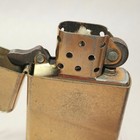 Vintage Zippo 2004 Gold Tone Gold Insert Cigarette Lighter Nice Snap