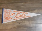 Vtg Original 1969 Amazing New York Mets Roster World Series Champions Pennant