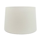 Mestar Decor White Fabric Hardback Drum Lampshade  spider Fitter 