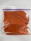 100 Pack Trueflight 5  Inch Archery Feathers Right Wing Parabolic Cut Orange New