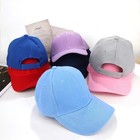 Kids Plain Baseball Cap Boys Girls Blank Solid Adjustable Youth Kids Visor Hat