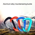 Snap Hook Carabiner Aluminum Alloy D-shape Snap Buckle Camping Climbing Buckle