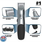 Wahl Groomsman Rechargeable Beard Trimmer Kit For Mustaches  Nose Hair  And L