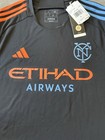 2024-25 Adidas Mens New York City Fc Black Away Soccer Jersey Large L Mls Nycfc