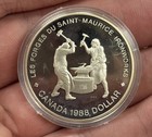 1988 Canada Silver Proof Dollar Coin  Bu Unc  3636