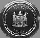 2017  Fiji  The Great Wave Hokusai  1  Oz   Silver Coin  999  Sealed In Cap Sule