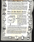 Sunbeam Egg Cooker Guarantee Card   Service Sheet W  Store Receipt C1960 s