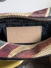 Gattinoni Multicolor Graphic Shoulder Bag Gold Chain Strap Gold Hardware