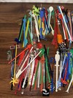 Vintage Lot Of Over 200 Swizzle Sticks - Cocktail Stirrers - Plastic   Glass