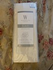 Wamsutta 525 Thread Pima Cotton New Queen Ivory Fitted Sheet Solid Ivory