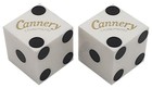 Genuine Cannery Las Vegas Casino Craps Dice Pair Matching Serial  s White Rare