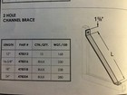 12  Knee Brace Bracket Support Bracket For 1-5 8  Unistrut Channel  478312 P2452