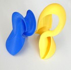 Klein Bottle Mobius Strip Two Bands 3d Model Science Math Sculpture Gift