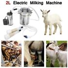 2l Portable Electric Milking Machine Vacuum Pump For Farm Sheep Goat Milker