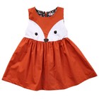 Toddler Baby Girls Clothes Sleeveless Bodysuit Fox Dress Kids Skirts Outfits