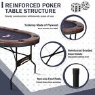 8 Player Poker Table Folding Casino Blackjack Texa Holdem Table Plywood Metal