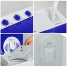 Portable Washing Machines  30lbs Twin Tub Washer Mini Compact Laundry Machine    