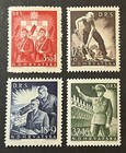 Travelstamps  1944 Croatia Drs Stamps Scott  b65-b68 - Labor Corps - Mint Mnh Og