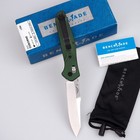 Benchmade Osborne 940 Green Aluminum 3 4  Reverse Tanto S30v Folding Knives