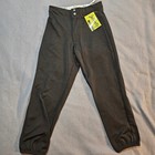 Intensity Girls Softball Pants Black Low Rise Doubleknit Youth Xl New 2 Pairs