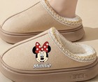Disney Minnie Mouse House Tan Shoes  Slippers Womens Size 9 10 M New