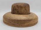 Vintage antique Industrial Wooden Millinery Hat Mold Block Form Crown   Brim Lot